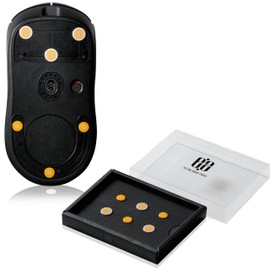 EZ Mouse Sole Universal Glass Sole Supervised by NOEZ FOXX Round Round 0.3 inch (7 mm) 0.3 inch (9 mm) Pack of 6 for Gaming Mouse Yellow Heavy Duty