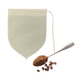 Disposable Teardrop Shape Tea Filter Bags for Loose Tea, Coffee Powder,Biodegradable and Compostable, Unbleached Empty Tea Infuser Sachets with Drawstring, 100 Pack(2.36inch x 3.14inch) (Brown)
