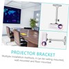 LABRIMP 2pcs Projector Ceiling Mount Bracket Aluminum Alloy Mini Projector