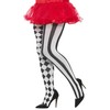 Smiffys Women’s Harlequin Tights, White and Black, Large/X-Large