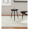 Coaster Odessa Mid-Century Triangular Solid Wood End Table Black