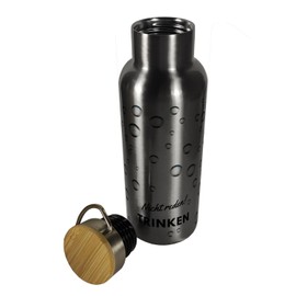 Der Weg ist das Ziel Hiking Thermos Flask with Bamboo Lid