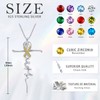 Faith Cross Necklace 925 Sterling Silver November Birthstone Pendant Necklace