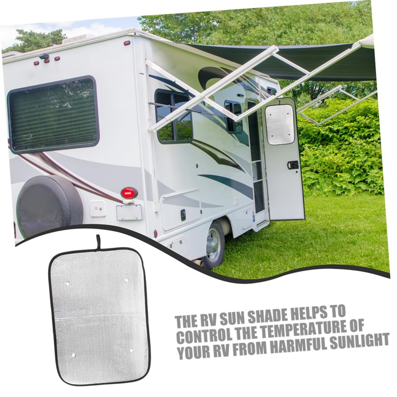 GRIRIW 4pcs Rv Door Window Blackout Shade Insulation Rv Window