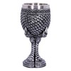 Nemesis Now U4708P9 Grey Scale Dragon Claw Goblet 16.7cm, Resin