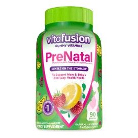 Vitaminas Prenatales ( 90 Gomitas) Acido Flico  50mg Dha Raspberry                                                                                    
