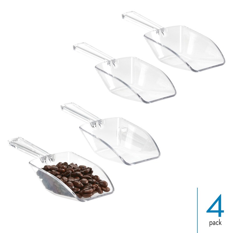 iDesign Large Plastic Scoop Measuring Cups – Set of 4,