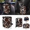 Wanyint Brown Black Cow Print 15 PCS Car Seat Cover