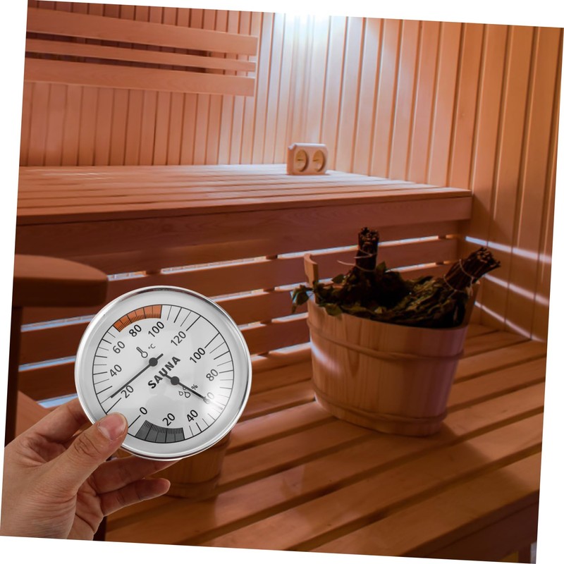 iplusmile Sauna Temperature and Humidity Gauge Dual Use Hygrometer for