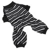 Dog Pajamas Warm Comfortable Stretchy 4 Legs Striped Dog Pajamas