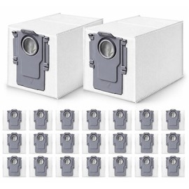 24 Pack Qrevo Dust Bags Replacement for Roborock QV 35A/Qrevo S5V/QV35S/Saros 10/10R/Z70/Qrevo/Q Revo/S/Qrevo Pro/Plus/MaxV/Master/Curv/Edge/S5X/Qrevo Edge S5A/S8 MaxV/S8 Max Ultra Robot Vacuum