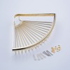 XINYU Bathroom Storage Gold Shower Corner Caddy Modern triangle Bath