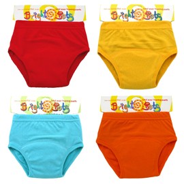 Bright Bots Potty Training Pants with Absorbent and Water Resistant Layer Washable Cotton Toddler 4 Pack Unisex XL