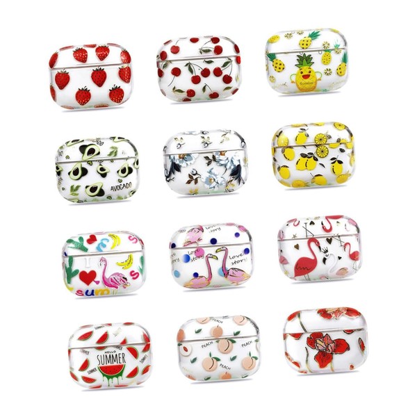 KONTONTY Wireless Earphone Case Cover for Lemon Fruit Resistant PC