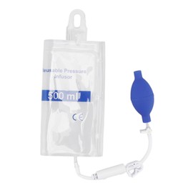 500ml Pressure Infusion Bag Transparent Pressure Infuser Bag for Patient Blood and Fluid Quick Infusion