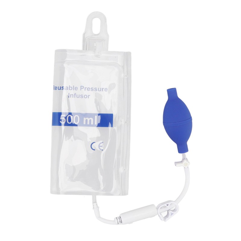 500ml Pressure Infusion Bag Transparent Pressure Infuser Bag for Patient