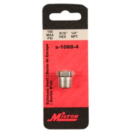MILTON S-1088-4 1/4" NPT Breather Vent, single