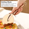 Berglander Pizza Wheel, Rose Gold Titanium Plating Stainless Steel Pizza