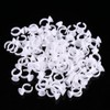 BeautyU&Me 100 PCS White Pigment Glue Ring Cups Tattoo Ink