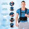 AOFIT Lumbar Support with Straps, Adjustable Removable Shoulder Straps, Back