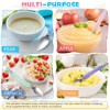 Lallisa 4 Pcs Double Head Baby Silicone Food Spoon Baby
