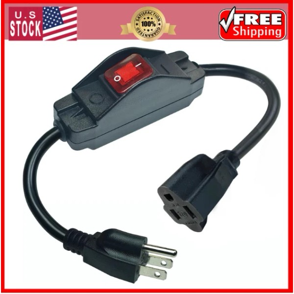 EP 3 Ft Indoor Extension Cord with Waterproof Switch, 3