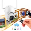 2.5in 1080P 13LED WiFi PTZ Dome Security Camera Outdoor IP65