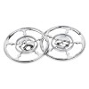 Unbranded Chrome 4-1/2" Speaker Trim Grill Cover For Harley Electra