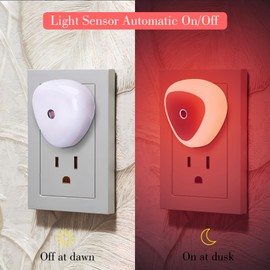 KINUR LED Night Light Plug into Wall,2700K Nightlight Dusk to Dawn Sensor Automatic on and Off,Night Lamp Led Night Light for Kids, Nursery, Bedroom, Bathroom, Hallway, Stairs, Kitchen,6 Pack