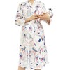 WINROLA Maternity Robe with Matching Swaddle Set, Mommy Me Set