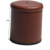 Leather Dice Cup Set Felt Lining Quiet Shaker with 5