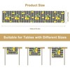 Fresh Lemon Table Runner, Yellow Lemon Black White Buffalo Check