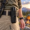 Flashlight Belt Holster for Hands-Free Carry – 360° Rotating Clip