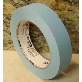 Shurtape 1" x 180' Roll COLORED MASKING TAPE - LIGHT BLUE