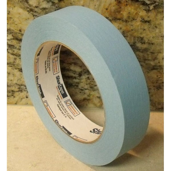 Shurtape 1" x 180' Roll COLORED MASKING TAPE - LIGHT
