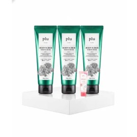 flu PLU Original Body Scrub 250g x 3 (Intensive Repair Foot Cream 50g included) White Musk + White Musk + White Musk / PLU 오리지널 바디스크럽 250g 3개 (인텐시브 리페어 풋크림 50g 증정) 화이트머스크+화이트머스크+화이트머스크