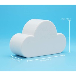 BOBOZHONG Magnetic Key Holder in Cloud Shape, Magnetic Key Ring Holder, Magnets Key Holder, Cloud Shape Holder, House Key Organiser for Door, Entrance, Decoration, Kitchen, Bedroom, White