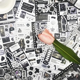 Vintage Scrapbook Sticker Book for Adults,Pre-cut Scrapbook Stickers for Junk Journal Supplies 30 Sheets Aesthetic Journal Stickers for Journaling Scrapbooking Ephemera Sticker Book for DIY Art Crafts