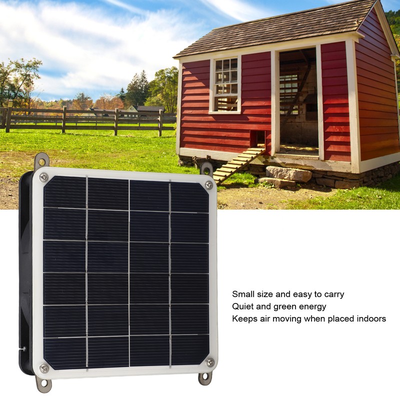 Solar Panel Powered Fan Kit 20W Monocrystalline Solar Panel Exhaust