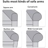 Arm Rest Covers Set, Pack of 2 Stretch Armchair Arm