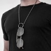 La LOOP Designer Eyeglass Necklace - Antique Oxidized Silver Chain