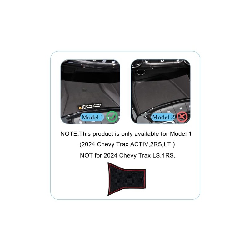 YUJIANQ Center Console Liner Mats for Chevy Trax 2024 2025