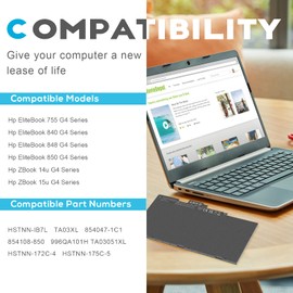 ASUNCELL TA03XL 854108-850 CS03XL Laptop Battery for hp 840 G4 Battery Hp EliteBook 755 G4 840 848 G4 850 G4 Series hp ZBook 14U 15U G4 Notebook HSTNN-IB7L