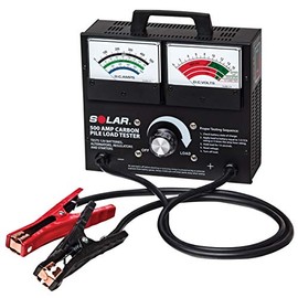 Clore Automotive Solar 1874 500 Amp Carbon Pile Battery Load Tester, Black