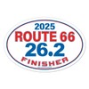 Charmed Running Brand Route 66 Marathon 26.2 Finisher Car Magnet
