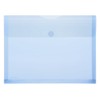 Polypropylene Envelope A4 Expanded Pleats Transparent Blue Pack of 10