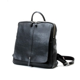 rena-iris ir-11 Cowhide Products, School Bag Design, Shrink Nume Leather Backpack, IMAIBAG Collaboration Product, Made in Japan, Black