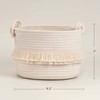 TIMEYARD TIMEYARD Small Woven Storage Baskets Cotton Rope Decorative Hamper
