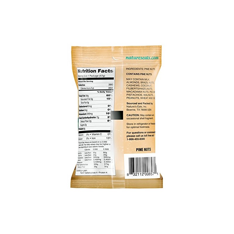 Nature's Eats Pine Nuts, 2 Ounce