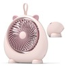Cat Ear Desk Fan for Student Two Levels Adjustable Large